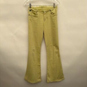 Lois jeans Vintage elastic flare jeans in lime